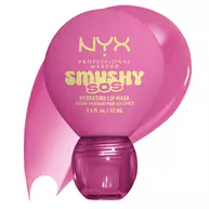 NYX Professional Makeup Smushy SOS Up to 12-Hour Hydrating Tinted Lip Treatment in Lavender Soother with glossy texture swatch