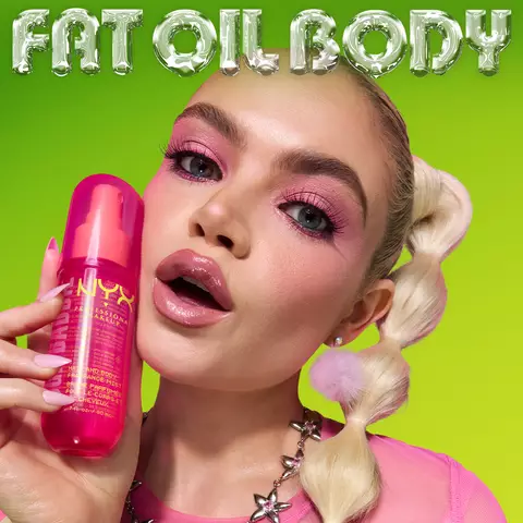 NYX Professional Makeup Suga Baddie Hair & Body Fragrance Mist: long-lasting vanilla body spray with whipped cream, powdered sugar, and cedarwood. Works on hair and body. Shop now!