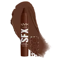 NYX Professional Makeup Party Animals SFX Face & Body Paint Stick in Cocoa Cult, a brown paint stick shown with a brown paint swatch.