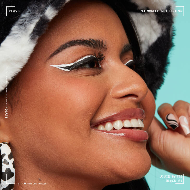 Vivid Matte White Liquid Liner NYX Professional Makeup