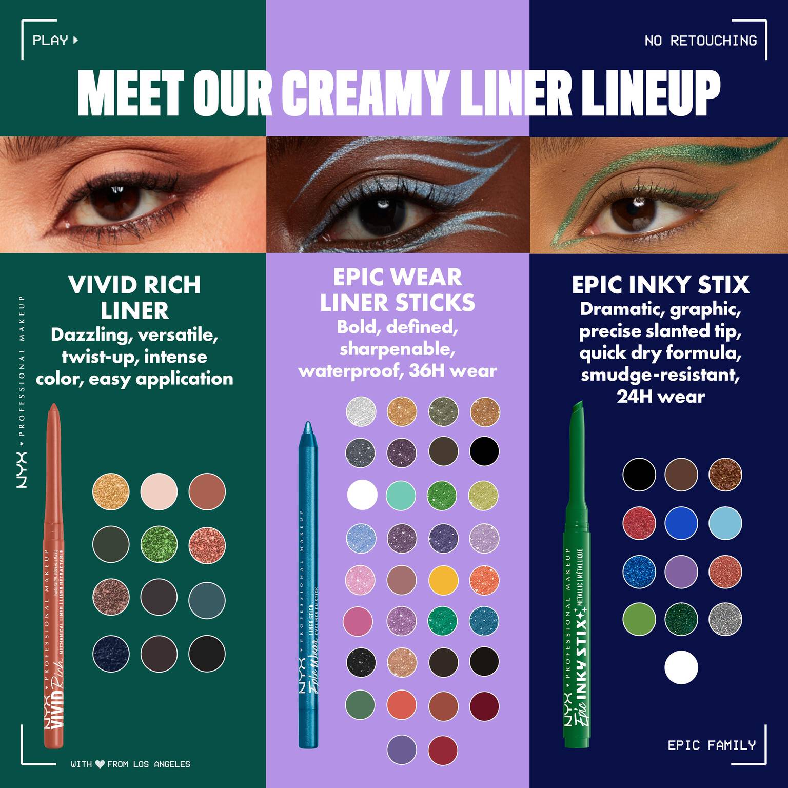 One Stix Epic Inky Stix Waterproof Cream Gel Eyeliner | NYX Cosmetics