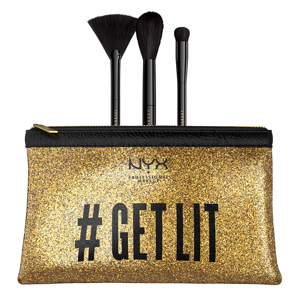 Away We Glow Makeup Brush Set Nyx Professional Makeup