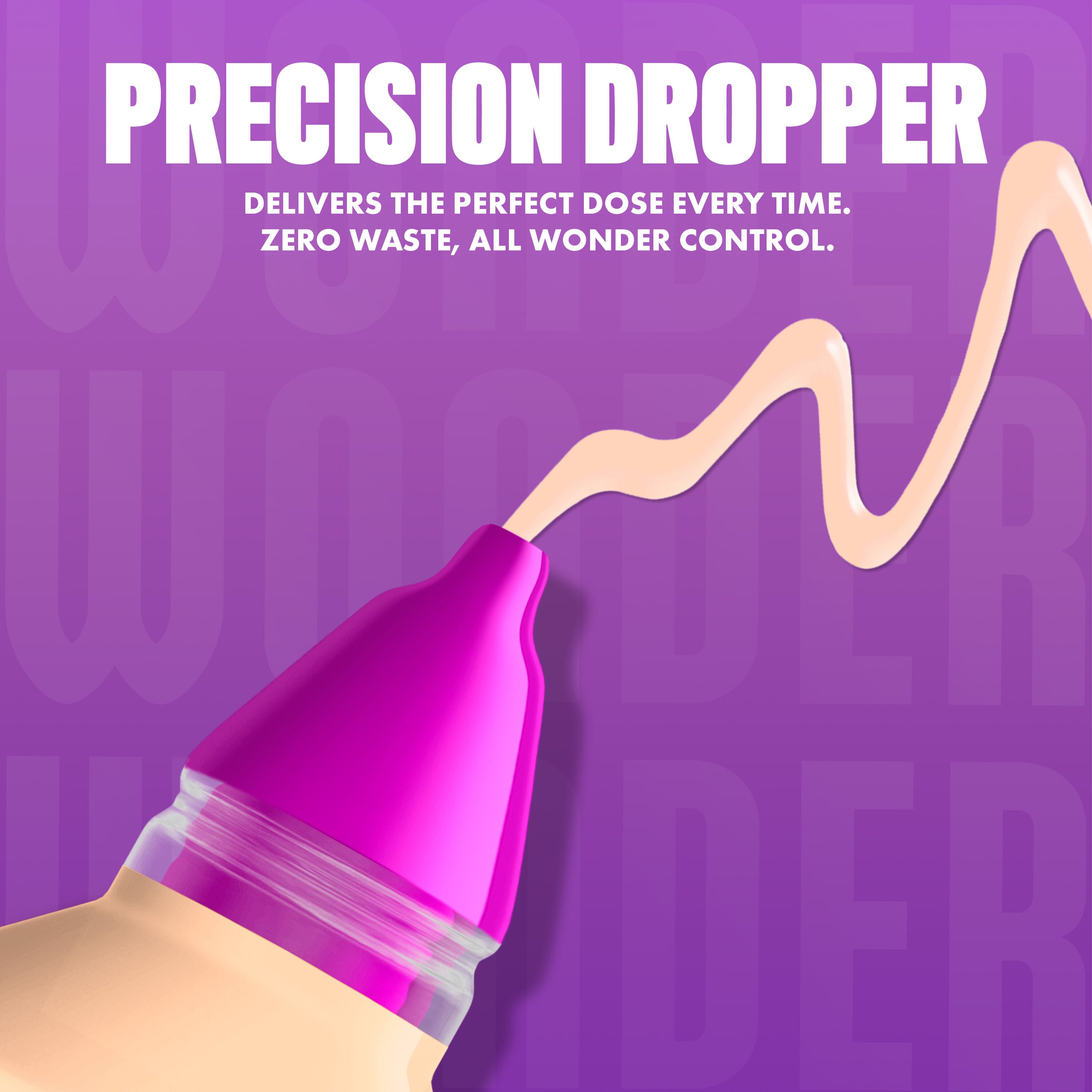 NYX Make ’Em Wonder Foundation in shade 01 Pale is releasing a smooth, warm pale-toned foundation with text  “Precision Dropper.”