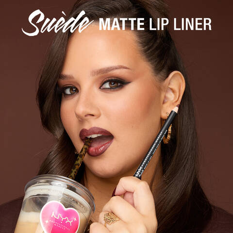 Define, shape, and perfect your lips with Suede Matte Lip Pencil by NYX Professional Makeup. This vegan and cruelty-free matte lip liner is designed to deliver precise, smooth application with rich, vibrant pigment.