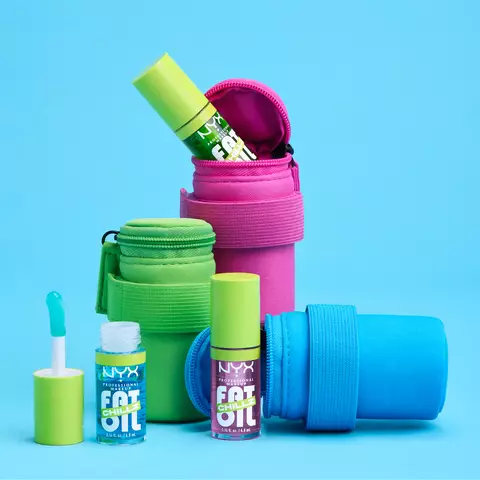 With these lip balm pouches, you'll never lose your NYX Cosmetics lip glosses! Just attach the lip gloss holder pouch wherever you want, pack it up, and go!