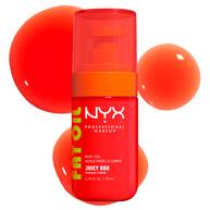 NYX Professional Makeup Juicy Boo Body Oil - orange bottle packshot on white background.