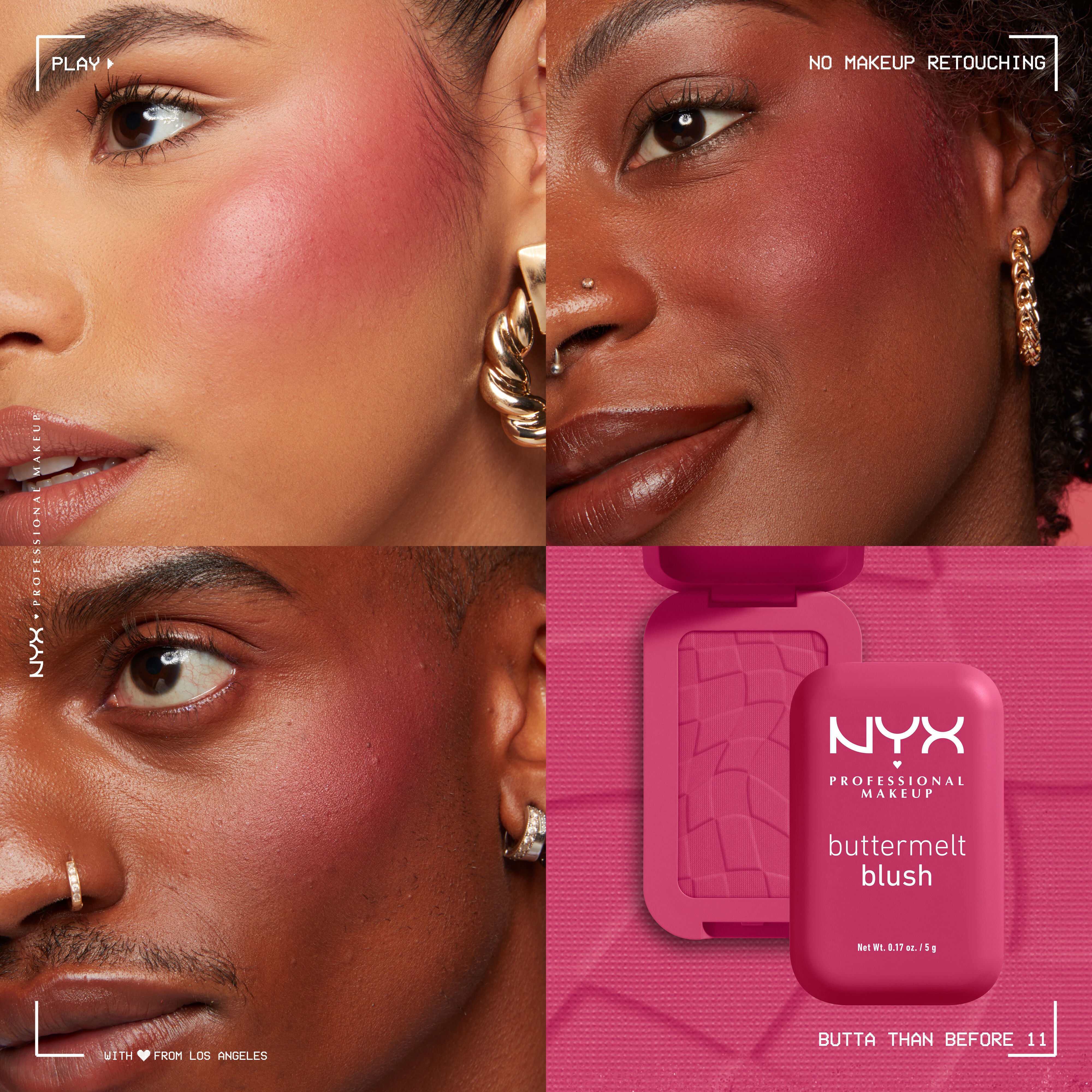buttermelt blush shade grid