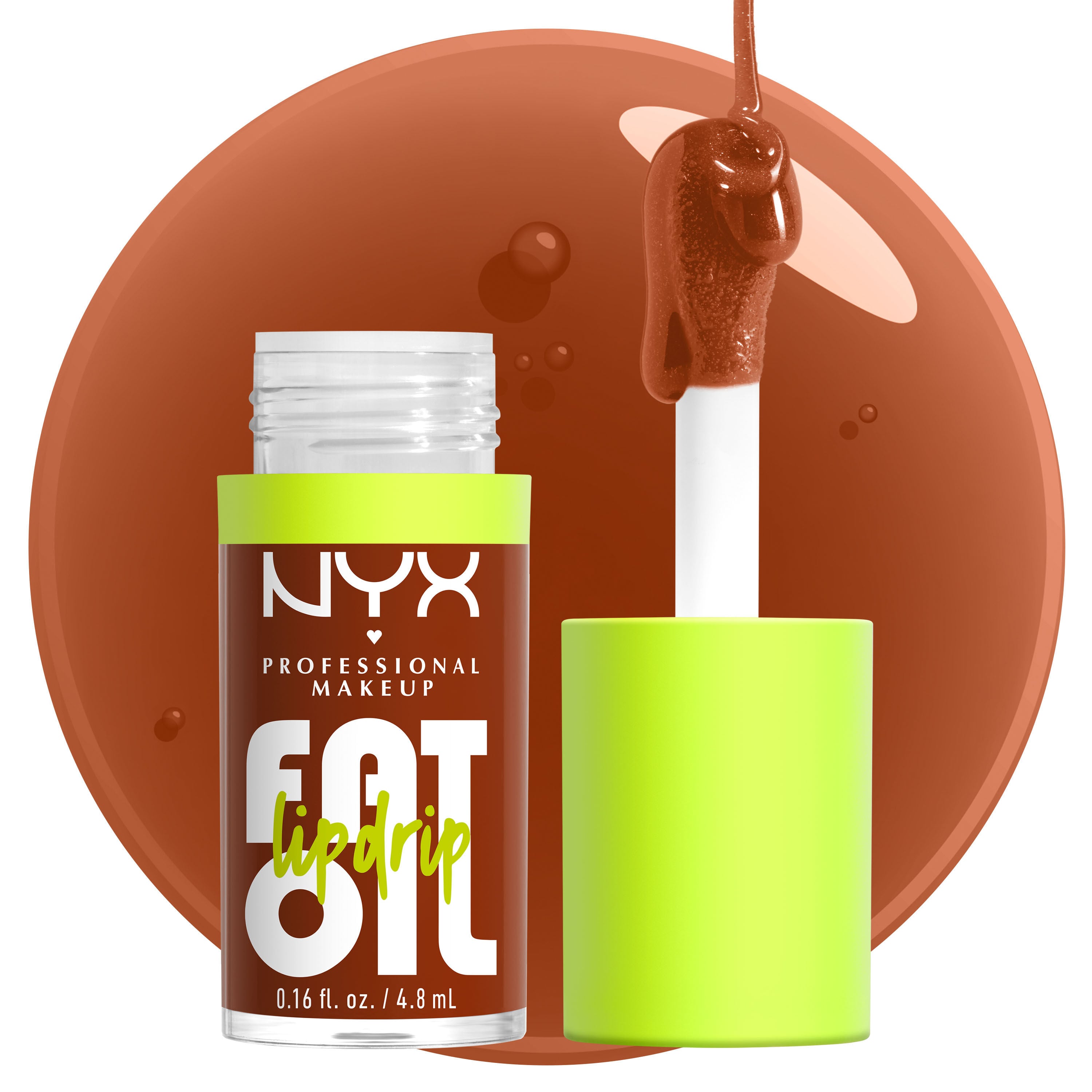 Fat Oil Lip Drip Lip Oil in shade Scrollin bottle with applicator