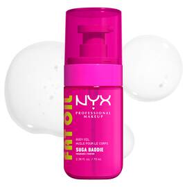 Round oil bead/droplet on white background