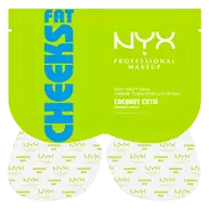 NYX Professional Makeup Fat Cheeks Butt Mask - front packaging with sheet mask patches displayed outside of sachet.