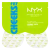 NYX Professional Makeup Fat Cheeks Butt Mask - front packaging with sheet mask patches displayed outside of sachet.