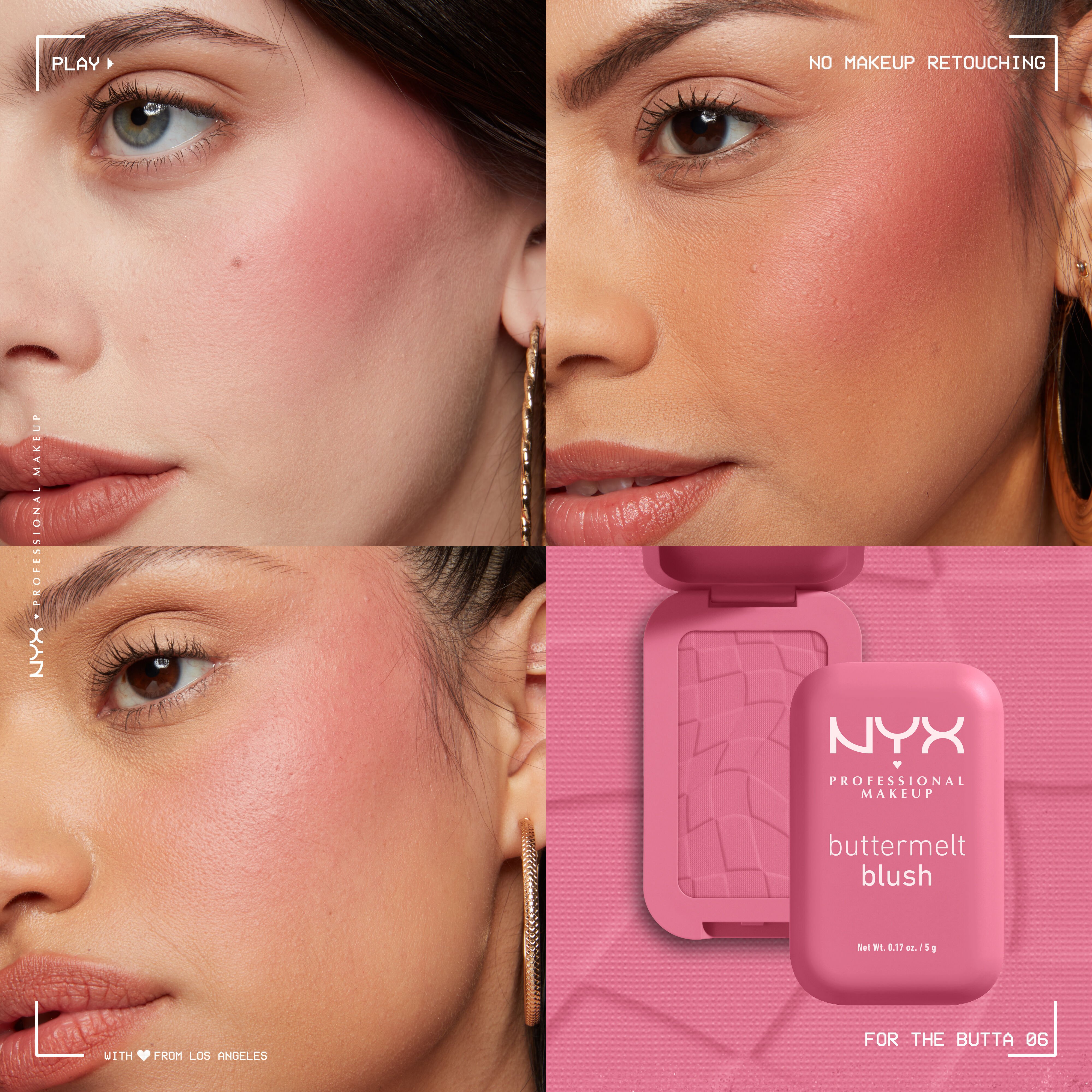 buttermelt blush shade grid