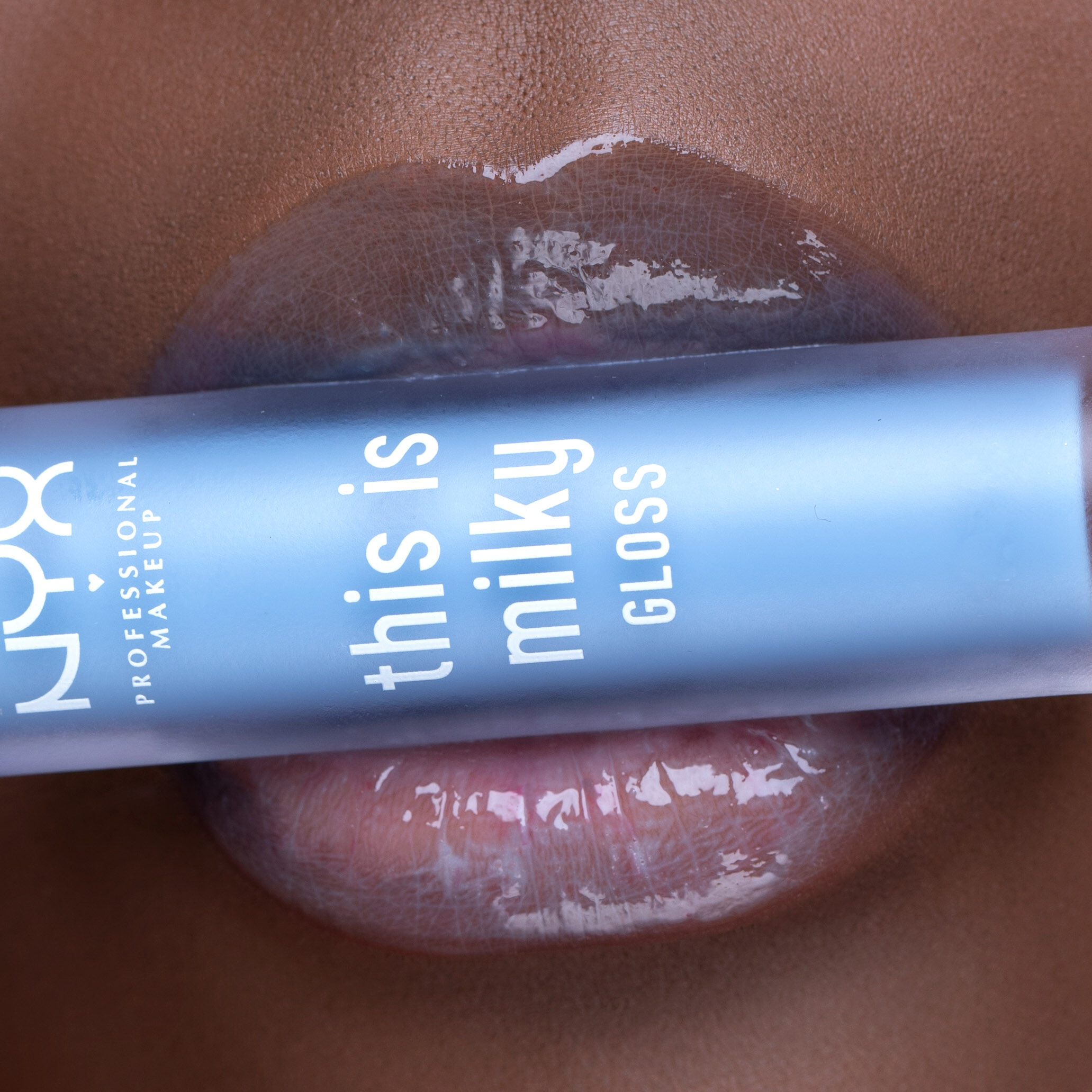 This is Milky Gloss on dark skin