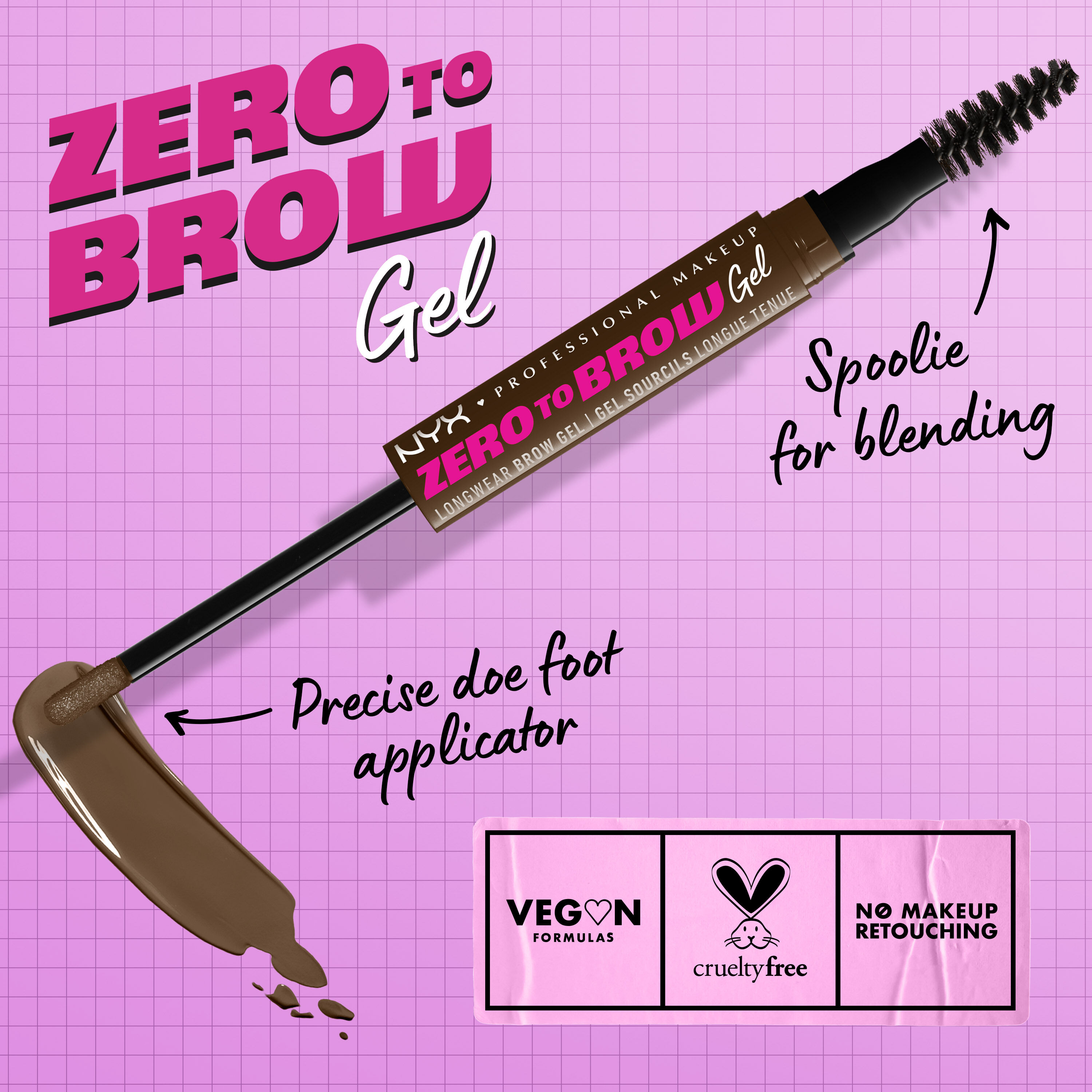 ZERO TO BROW LONGWEAR BROW GEL
