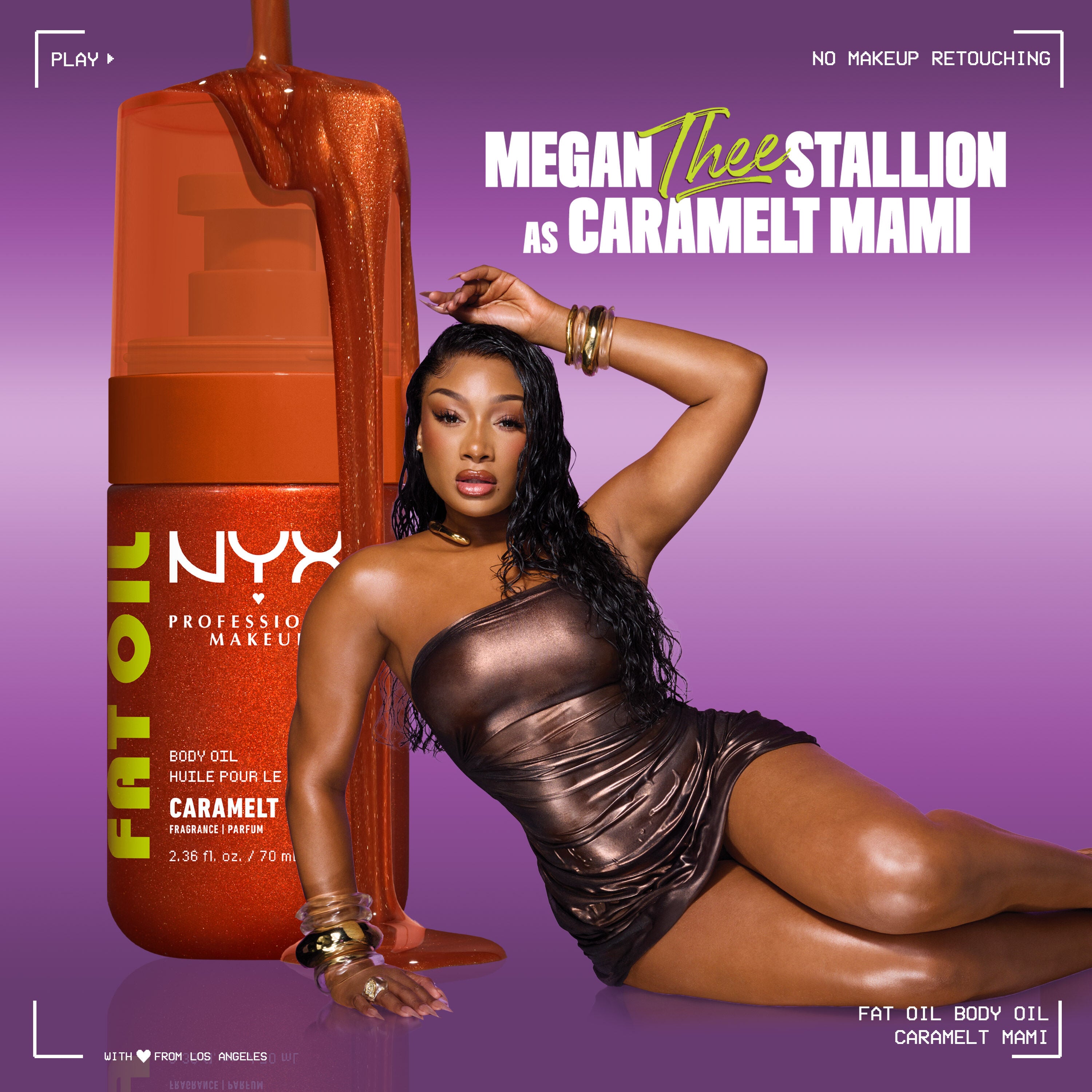Fat Oil Body Oil Caramelt Mami - Shimmer Body Oil | NYX Professional Makeup