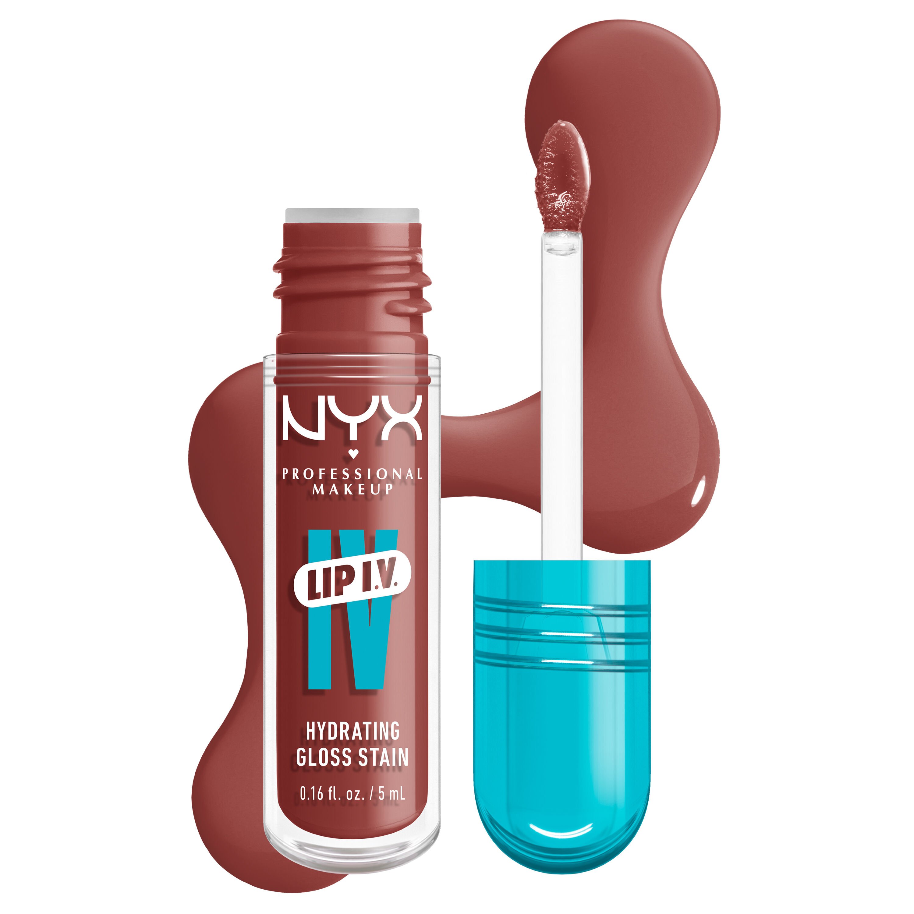 Lip I.V. Hydrating Lip Stain Gloss bottle and doe foot applicator