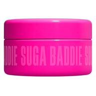 NYX Professional Makeup Suga Baddie Fat Oil Body Butter- open jar showing whipped cream texture and Fat Oil branding.