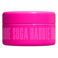 NYX Professional Makeup Suga Baddie Fat Oil Body Butter- open jar showing whipped cream texture and Fat Oil branding.