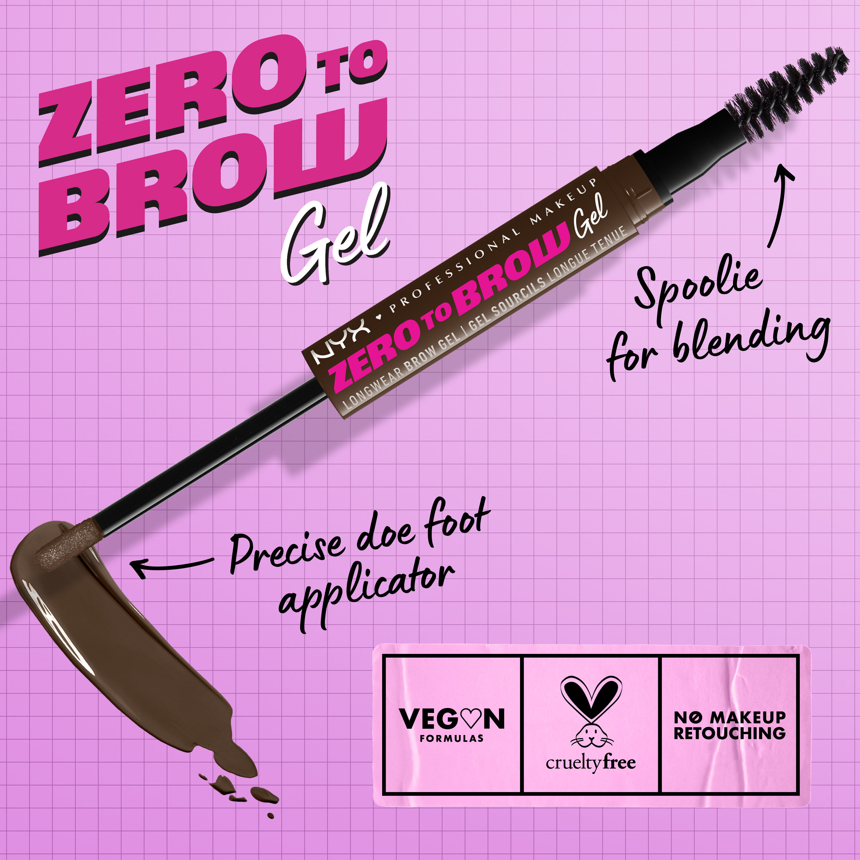 ZERO TO BROW LONGWEAR BROW GEL