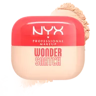 Wonder Snatch Loose Setting Powder in shade Sugar Serve, a translucent light shade, on white background