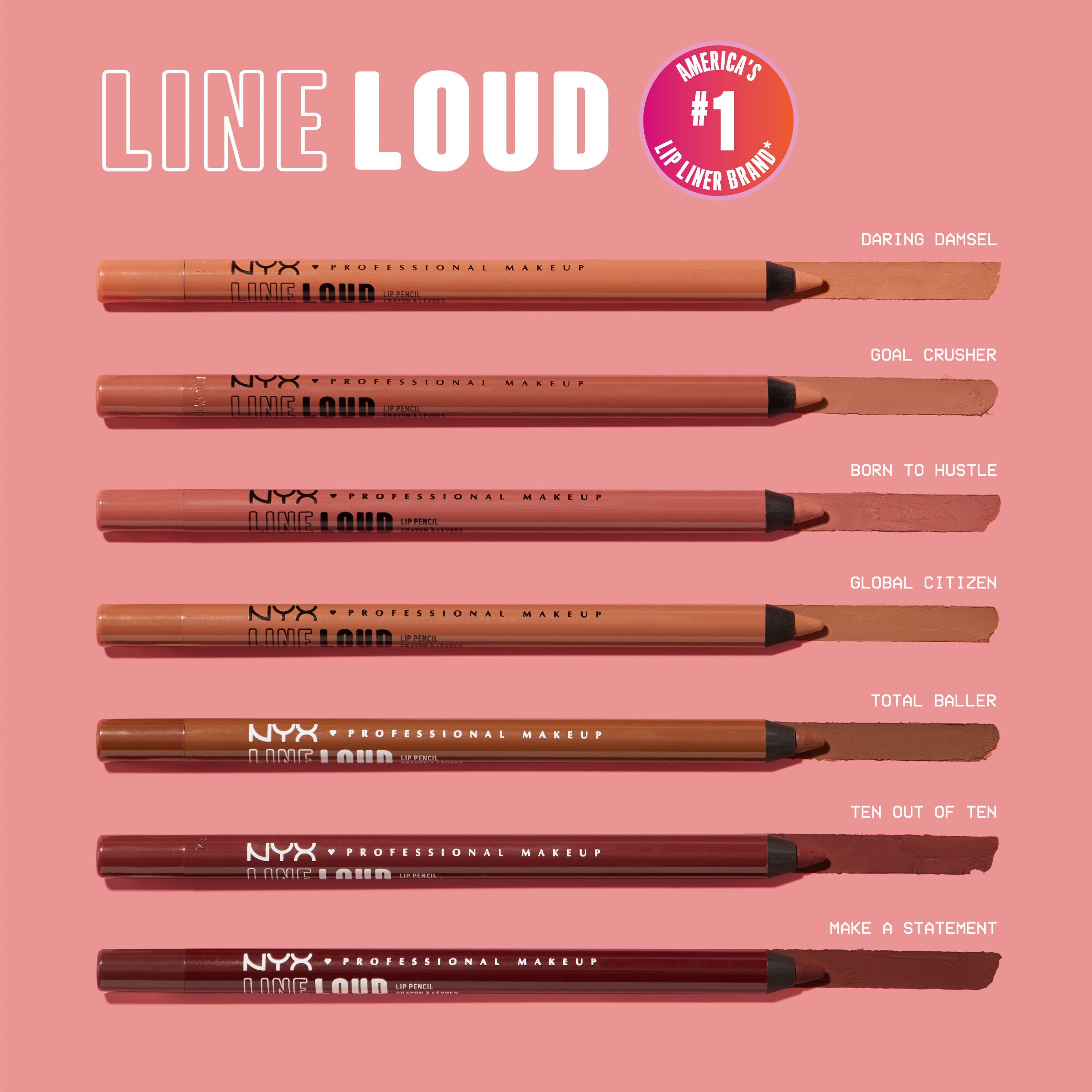Lip Liner: Line Loud Lip Pencil | NYX Professional Makeup