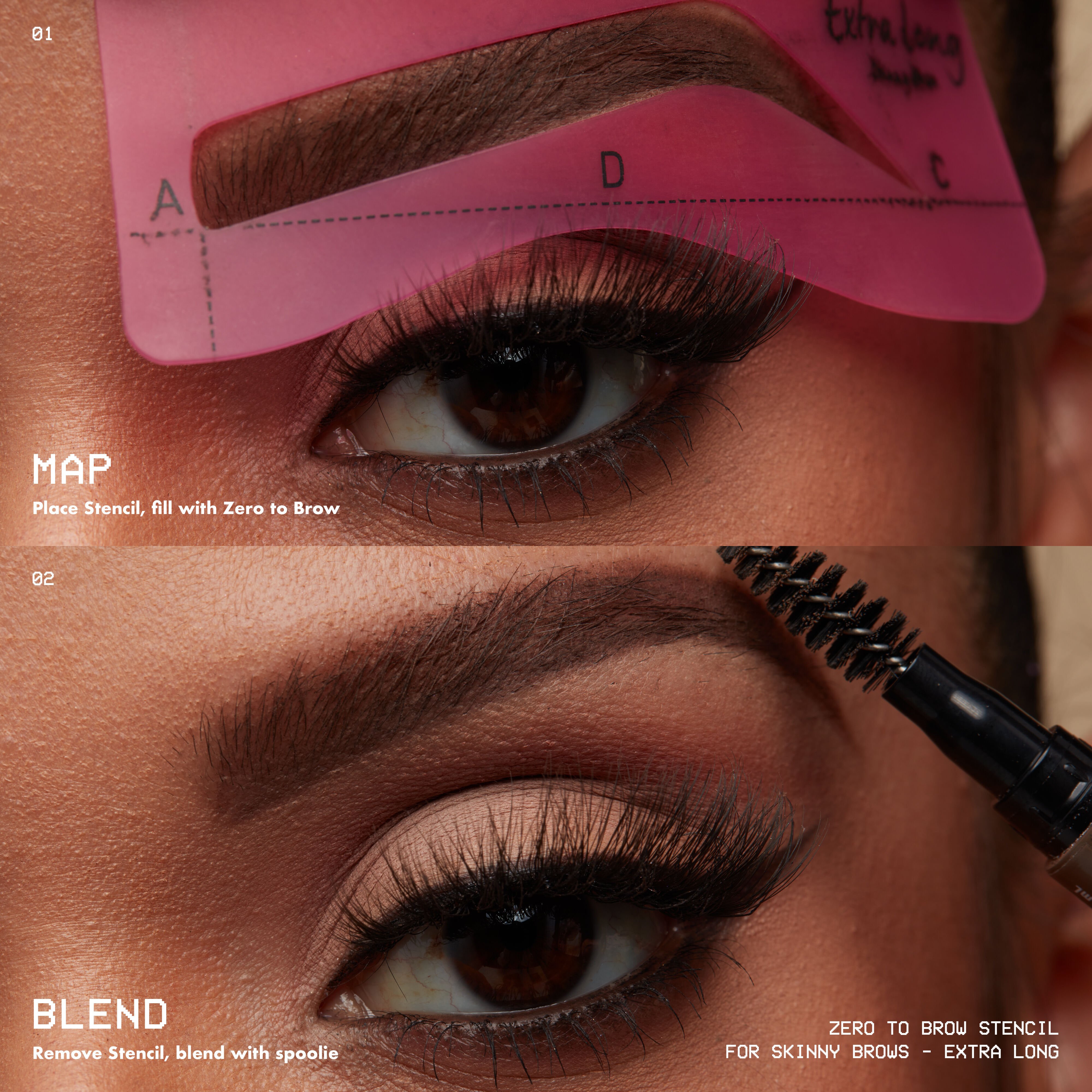 Zero-To-Brow Eyebrow Stencils