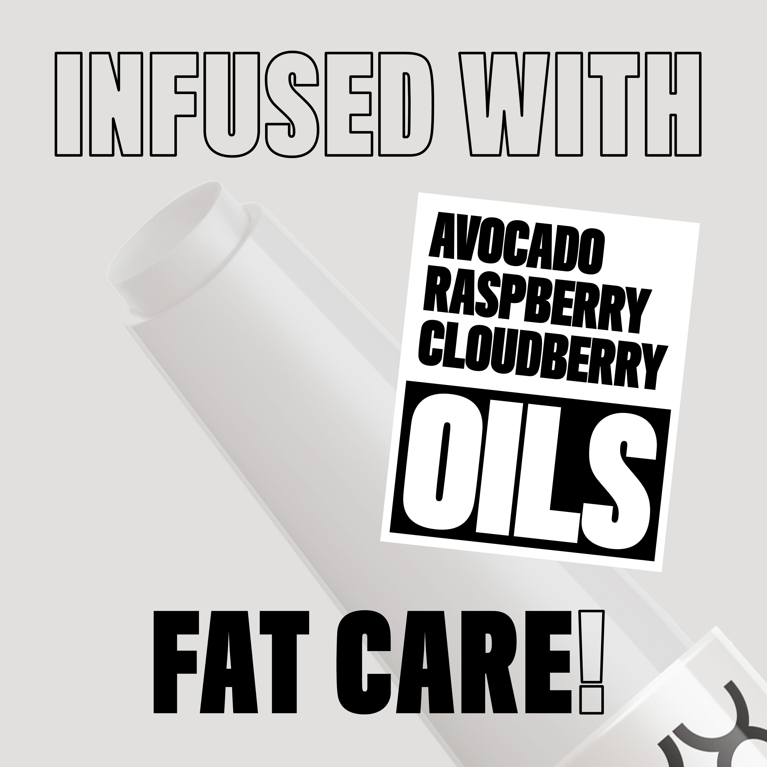 Close up of Fat Oil Slick Click in shade Going Live. Infused with Fat Care! Avocado, Raspberry, Cloudberry Oils