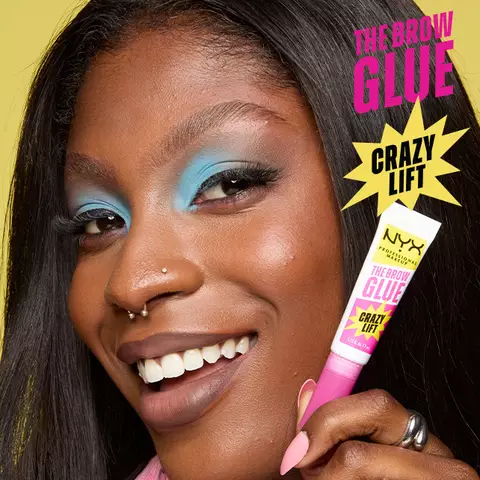 Get lifted brows with The Brow Glue Crazy Lift! This clear brow lamination gel delivers 24-hour hold & a lifted, laminated look for brows that stay put all day.