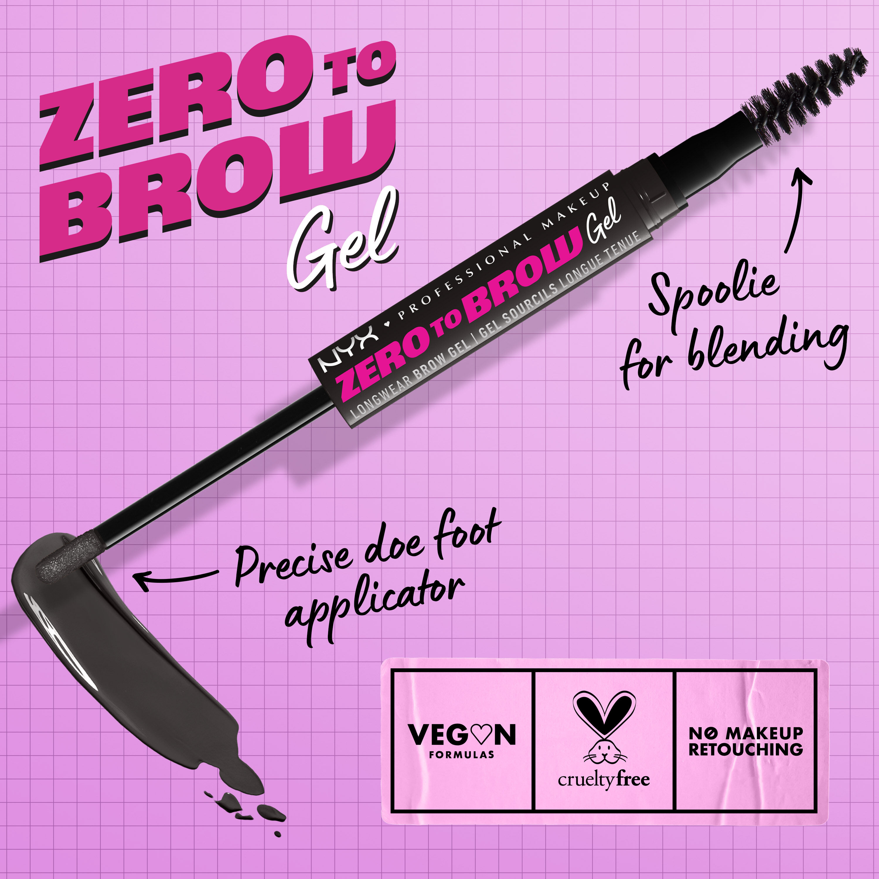 ZERO TO BROW LONGWEAR BROW GEL