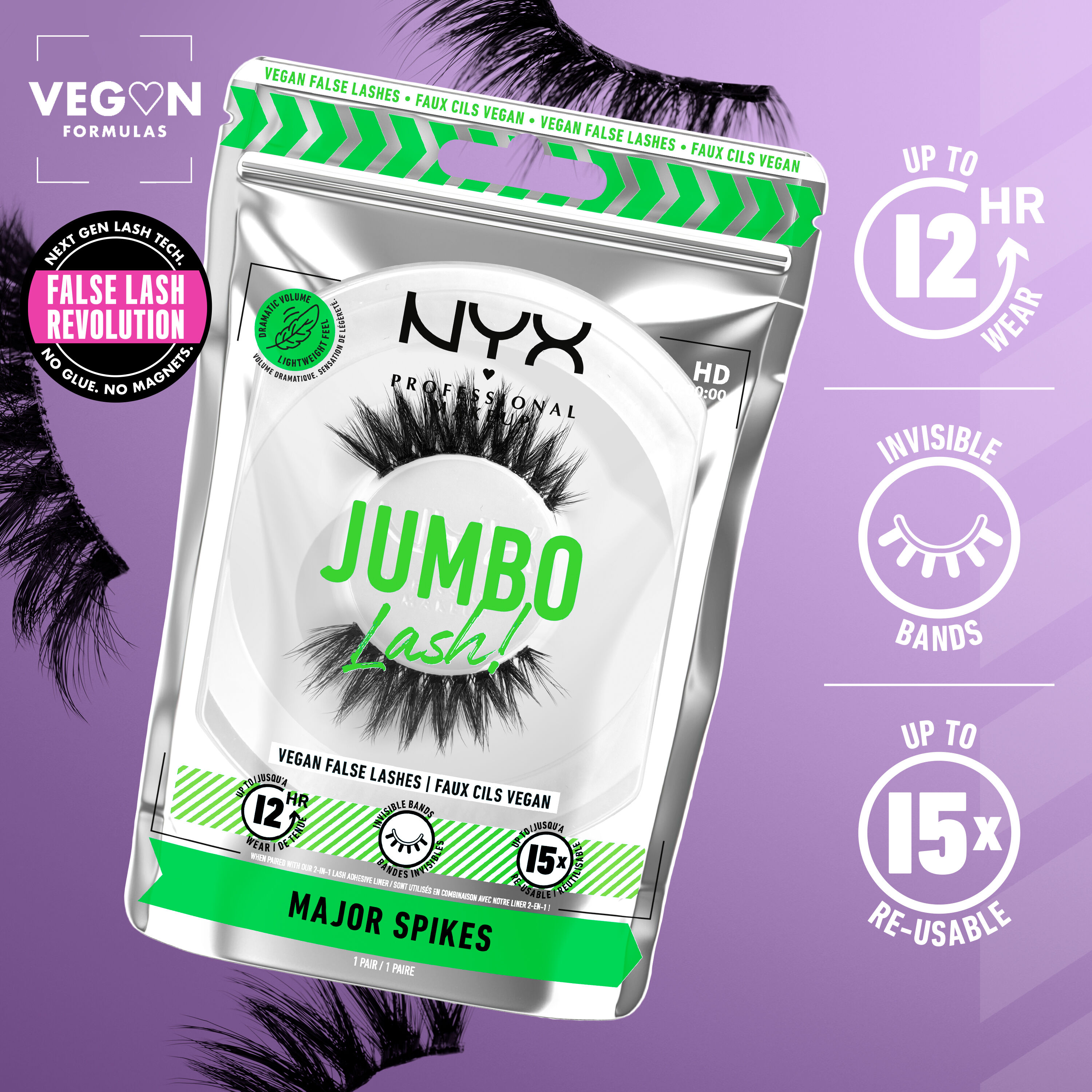 Jumbo Lash! Vegan False Eyelashes