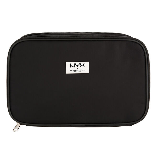 Black Large Double Zipper Makeup Bag NYX Professional Makeup
