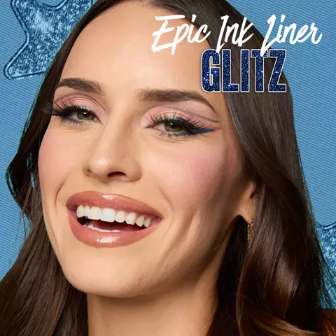 Create matte & glitter liner looks with Epic Ink Liner. This brush-tip waterproof liquid liner pen creates precise lines that last, now in 15 shades. Shop now!