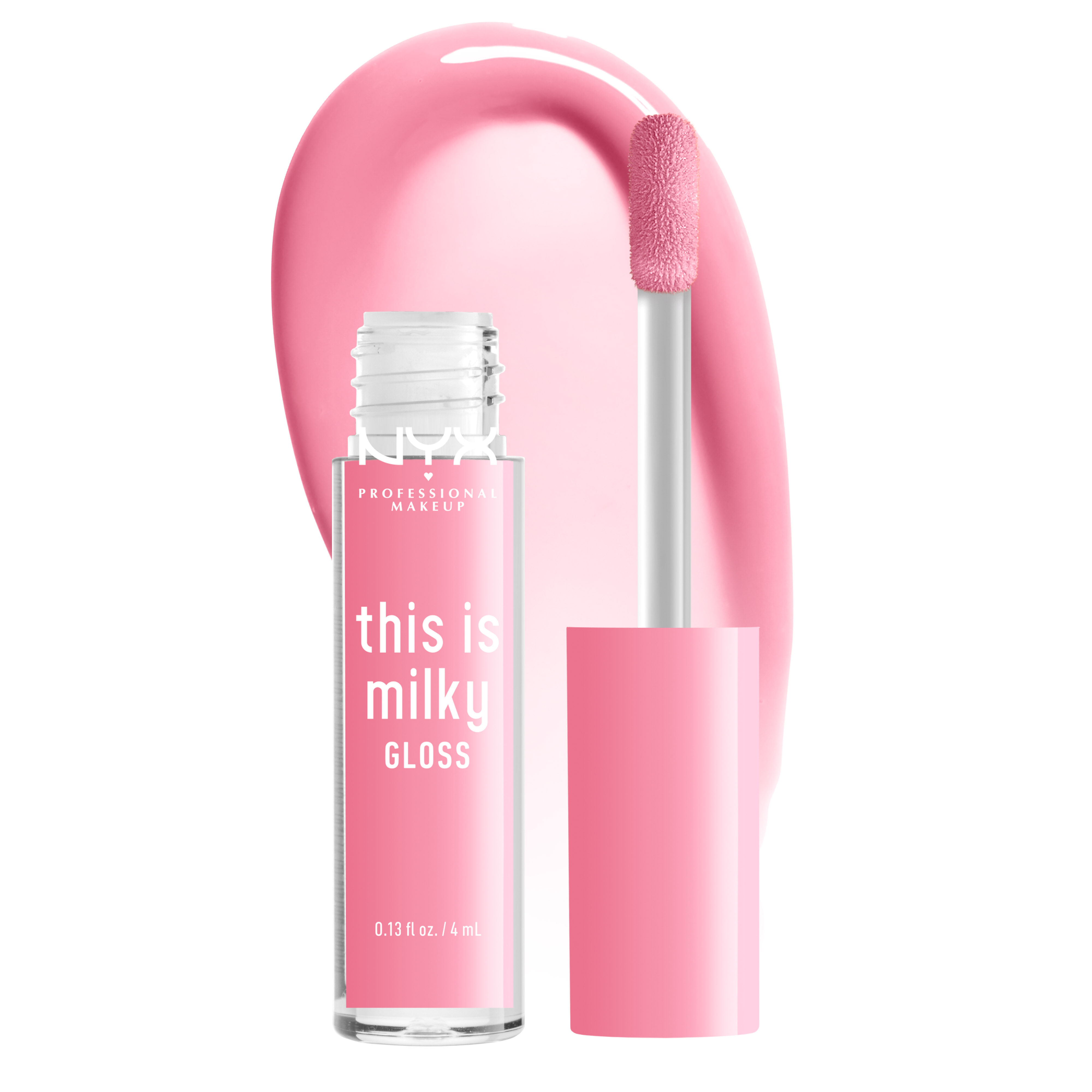 This is Milky Gloss With Swatch and Lip Brush