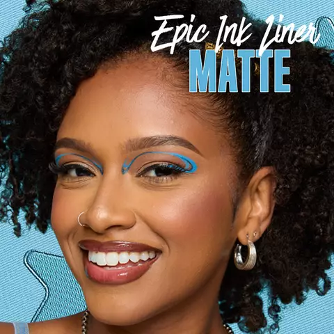 Create matte & glitter liner looks with Epic Ink Liner. This brush-tip waterproof liquid liner pen creates precise lines that last, now in 15 shades. Shop now!