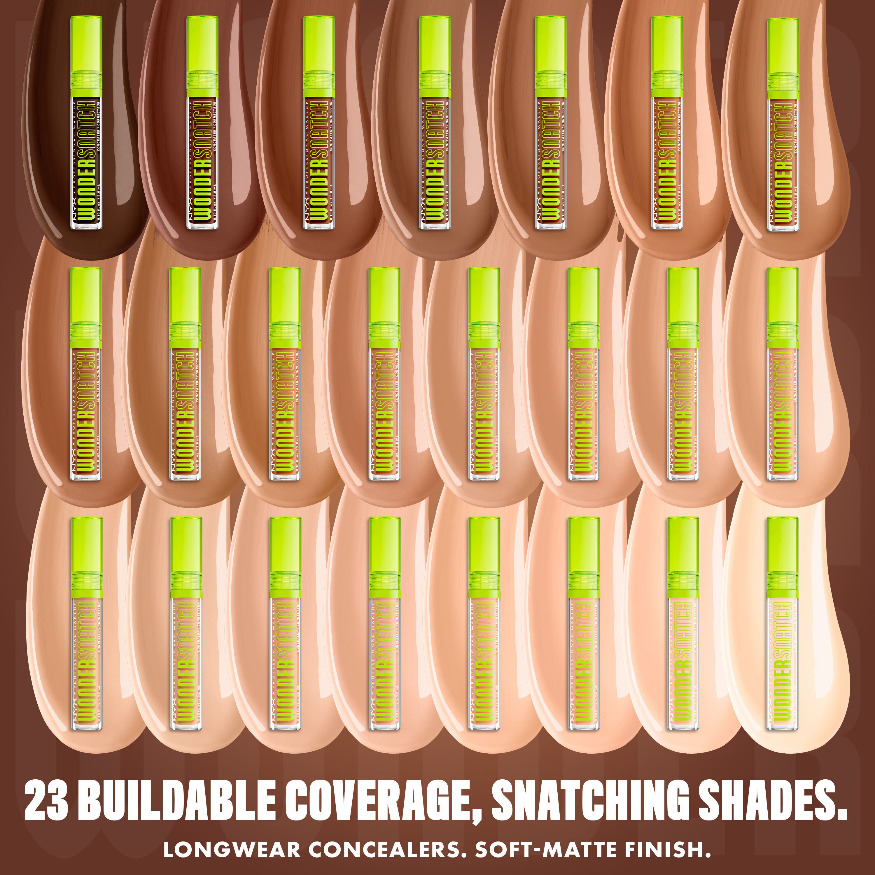 Wonder Snatch(TM) Concealer 23 shade range.