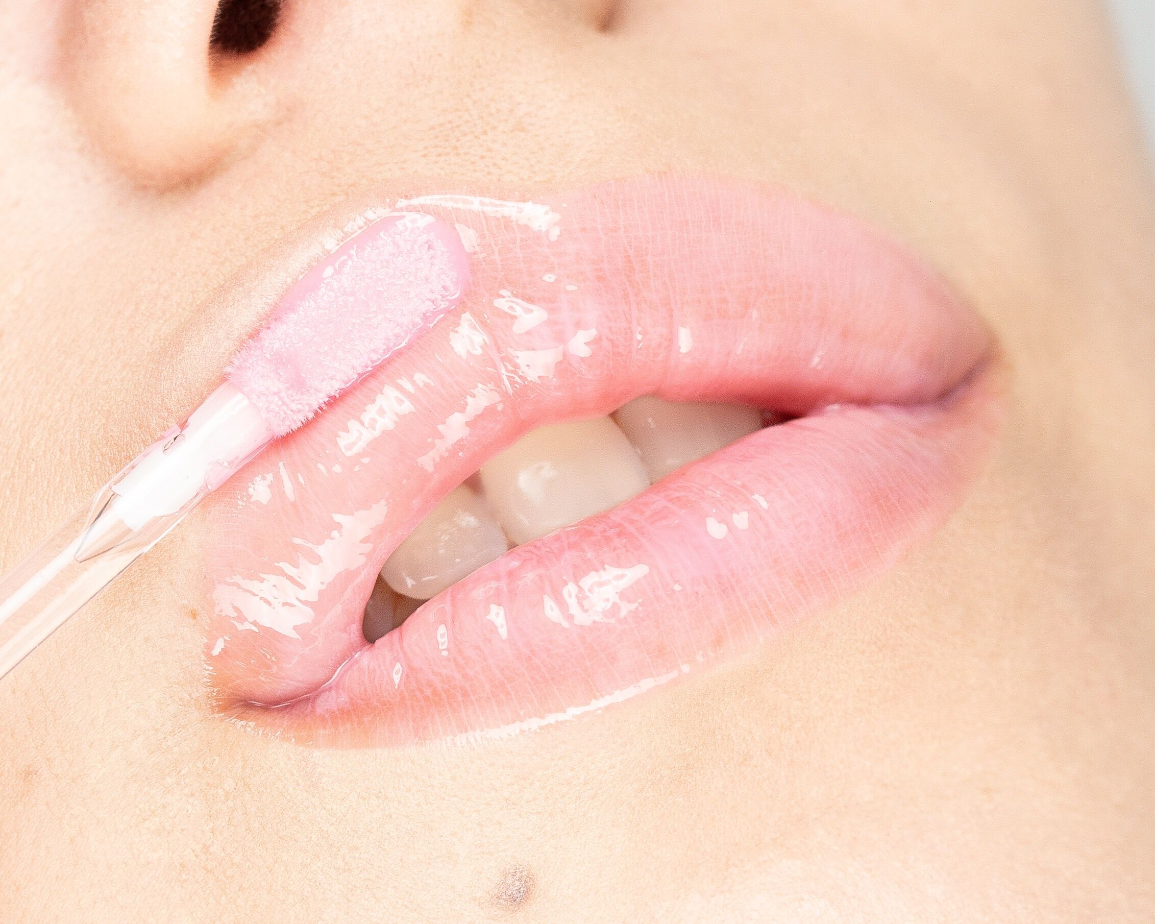 This is Milky Gloss on light skin