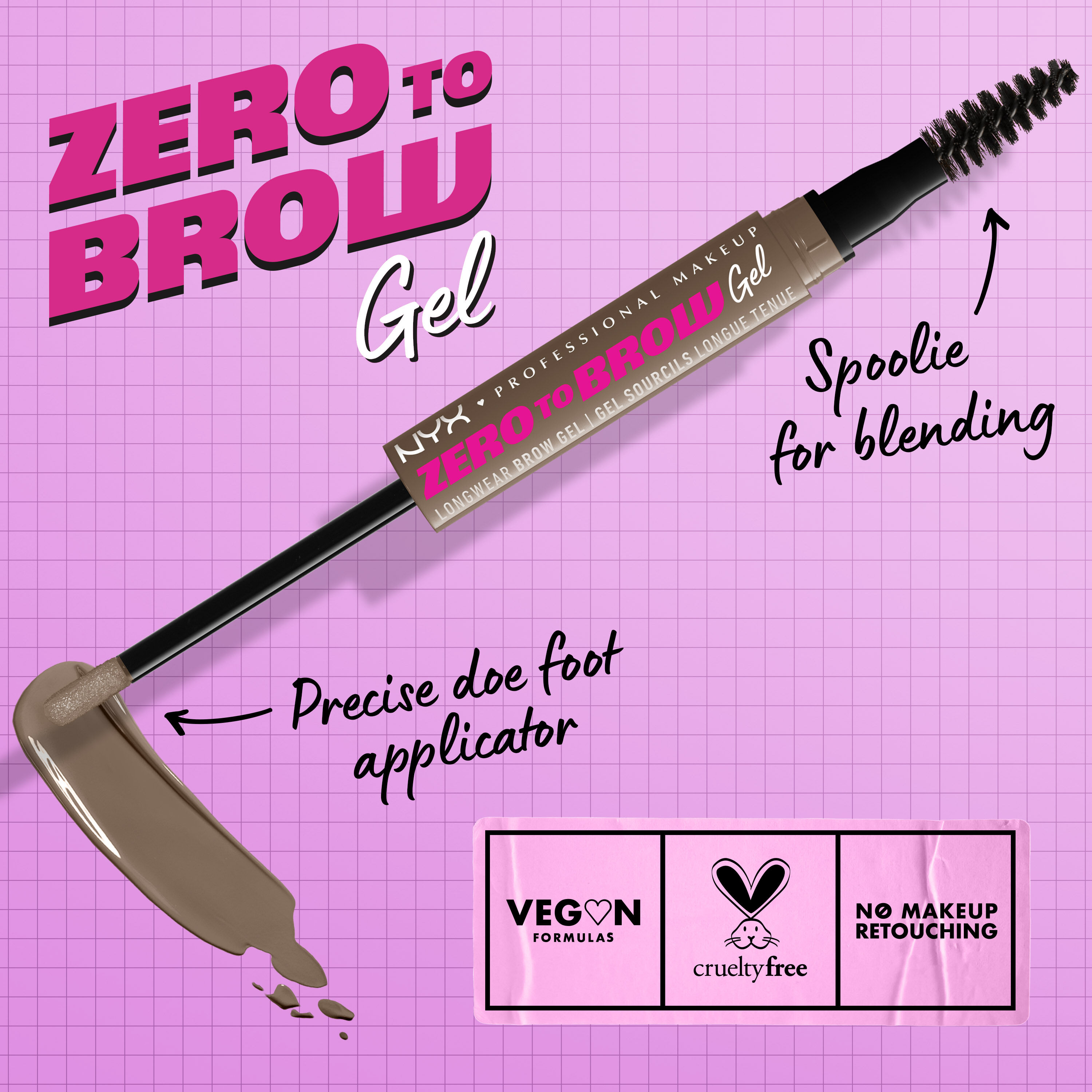 ZERO TO BROW LONGWEAR BROW GEL