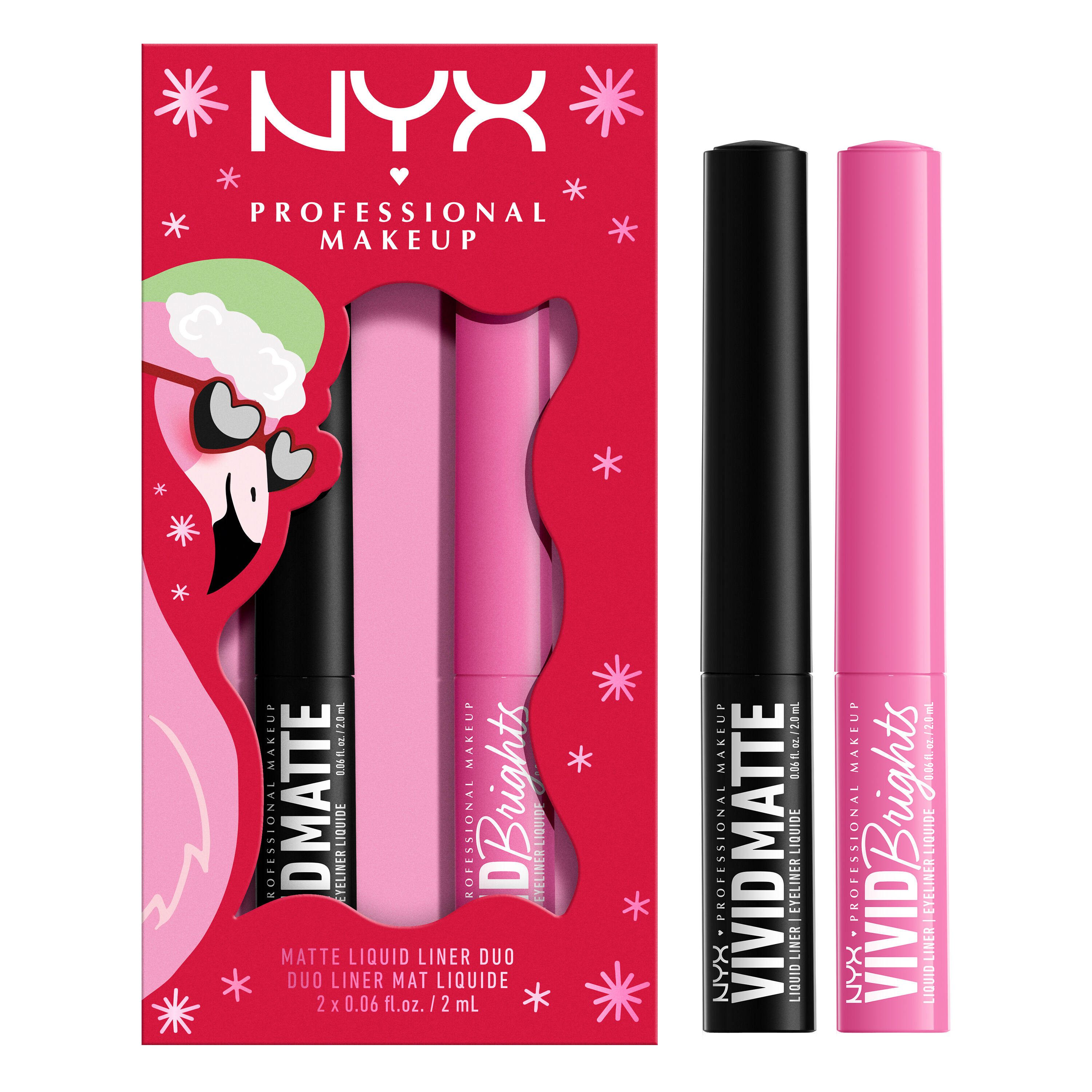 Vivid Eyeliner Duo, Black and Pink | NYX Professional Makeup