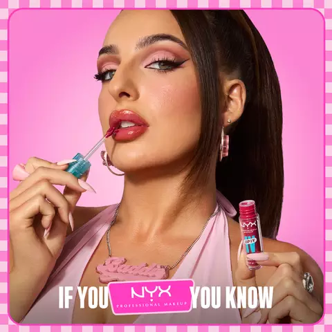 Meet our Stain & Shine Duo, NYX #1 gloss stain lip combo, served wet. Line with Line Loud Lip Liner for smudge resistant color. Gloss it with Lip I.V. for a stained, wet shine. Shop now.
