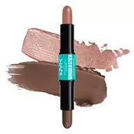 Wonder Stick Contour And Highlighter Stick  on white background and highlight & contour smear