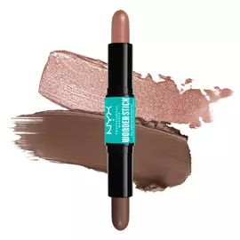 Wonder Stick Contour And Highlighter Stick  on white background and highlight & contour smear