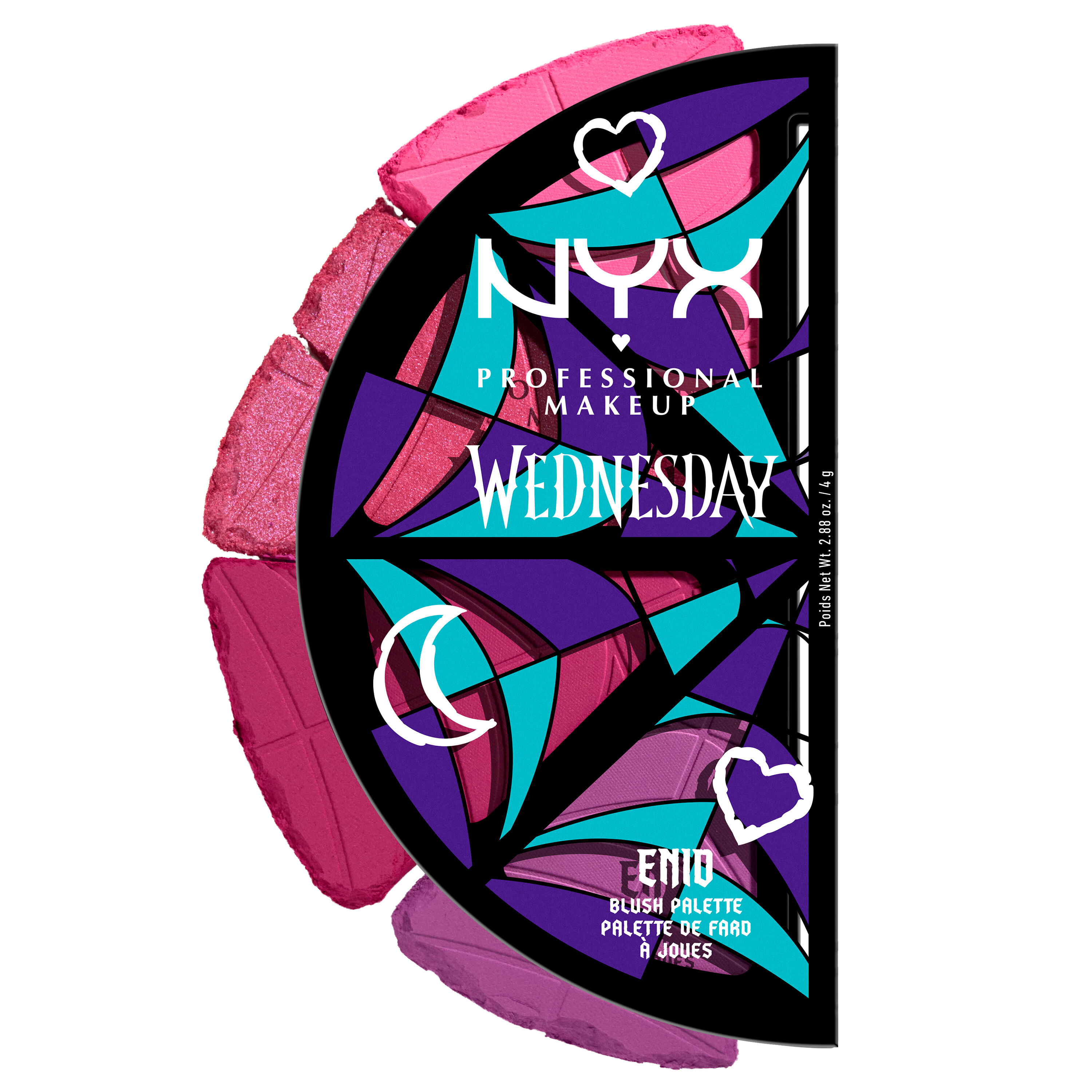Wednesday Stained Glass Blush Palette