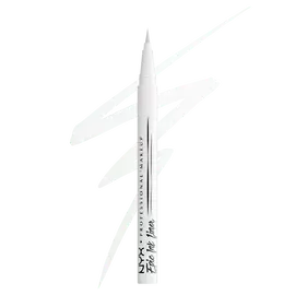 NYX Professional Makeup Party Animals Epic Ink Liner in Phantom Lines, a white eyeliner pen shown with white line swatches.
