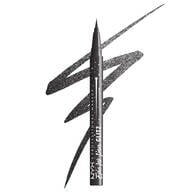 Epic Ink Waterproof Liquid Eyeliner packshot in shade Graphite Glitz with shimmer graphite black squiggle in background