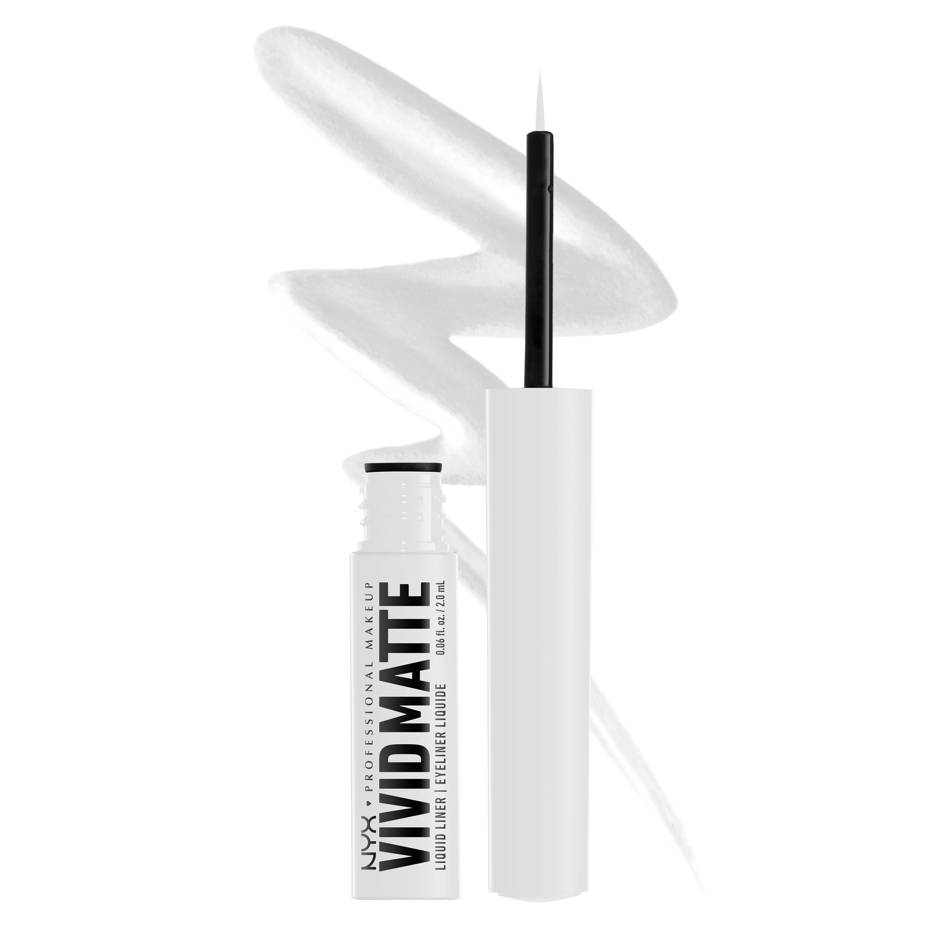 Vivid Matte White Liquid Liner NYX Professional Makeup