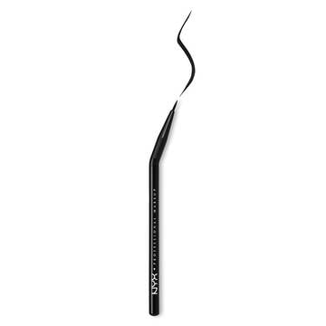 Pro Angled Eyeliner Brush with swatch