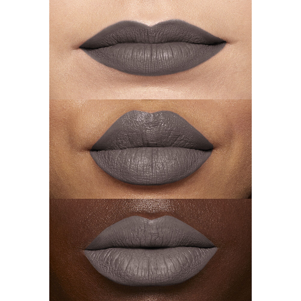 Dark grey top matte lipstick