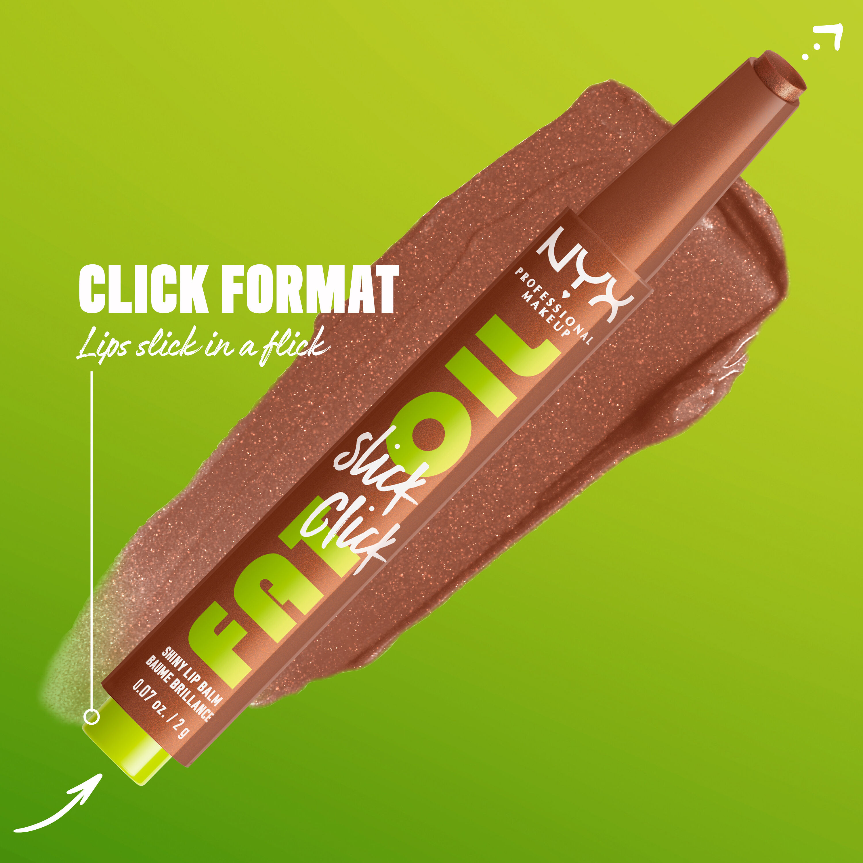 Fat Oil Slick Click in shade Feedworthy. Click Format. Lip slick in a flick.