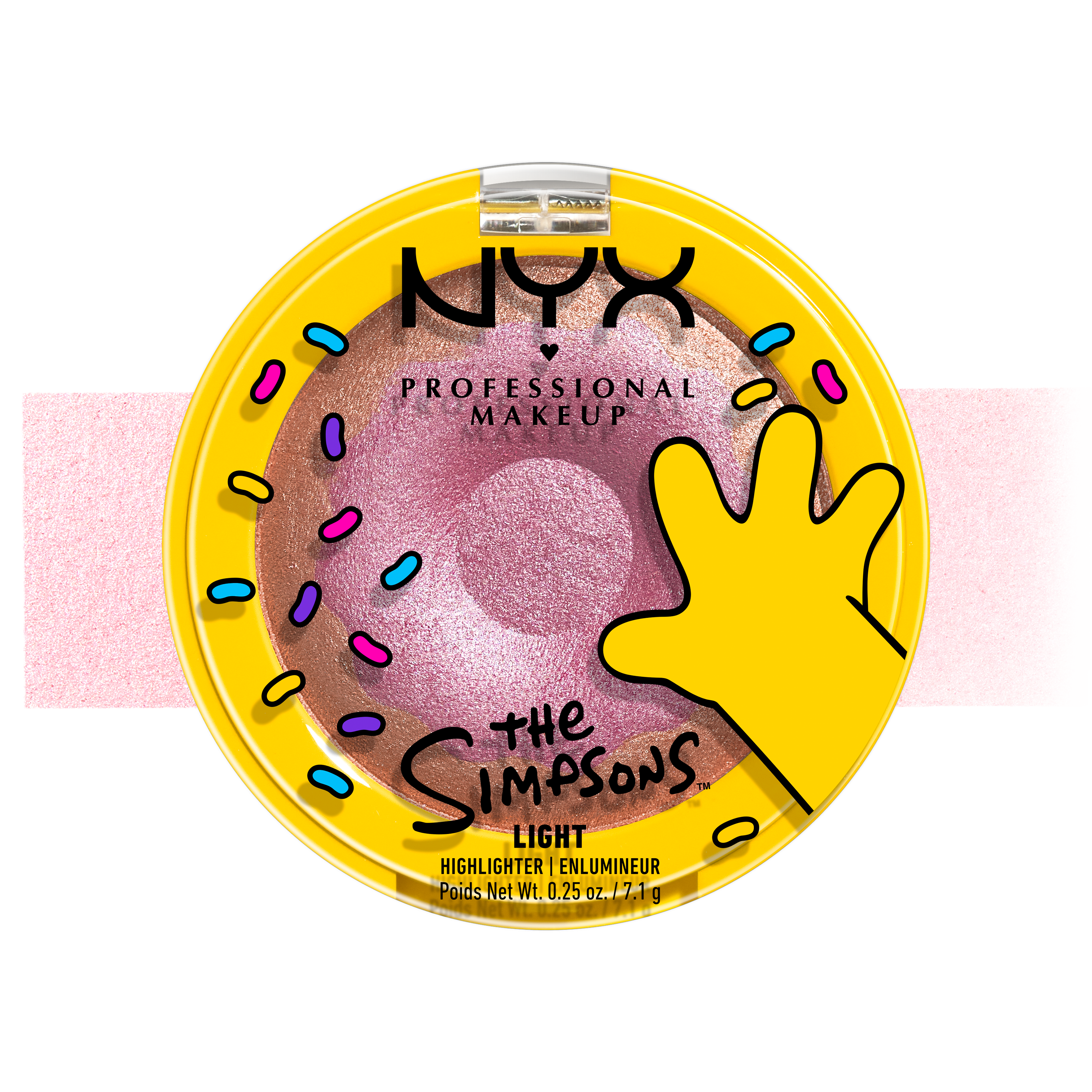 NYX Professional Makeup The Simpsons Homer Simpson Donut Highlighter - Donut Mind If I Do - 0.25oz