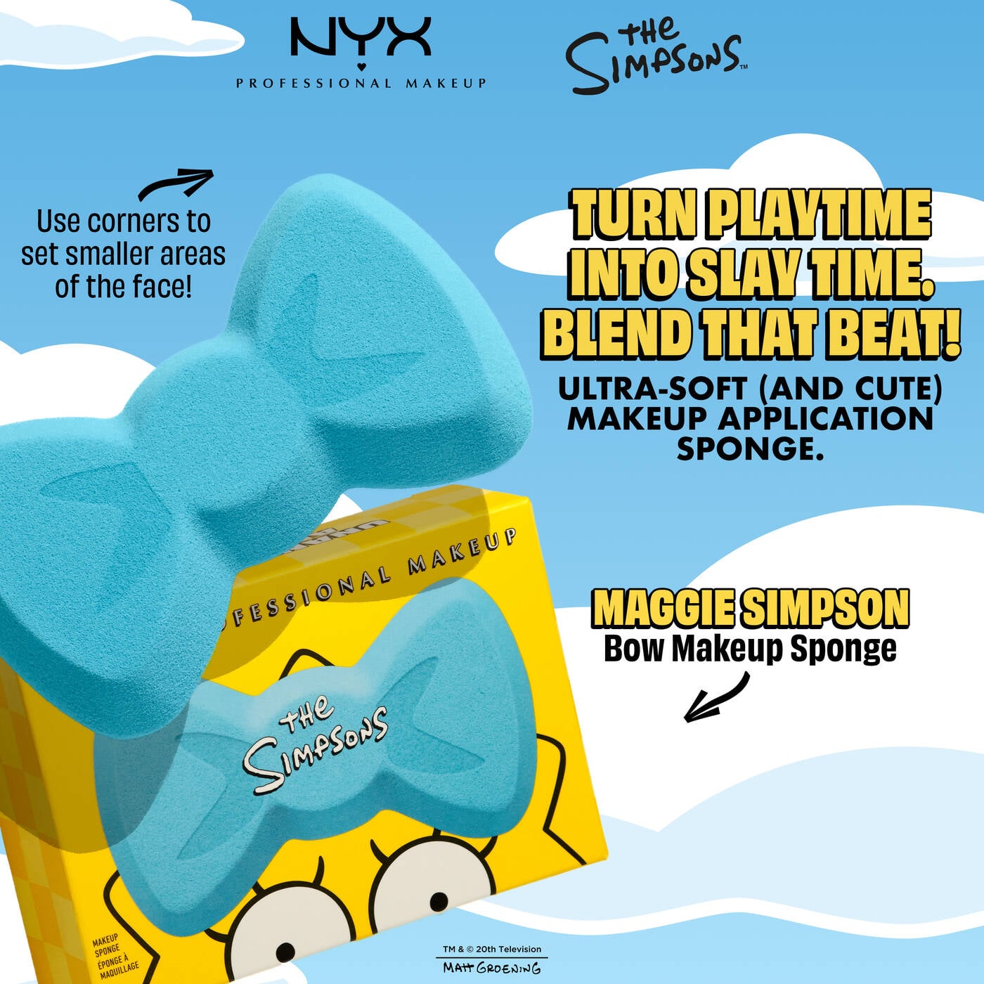 Bow Sponge Maggie Simpson Bow Makeup Sponge